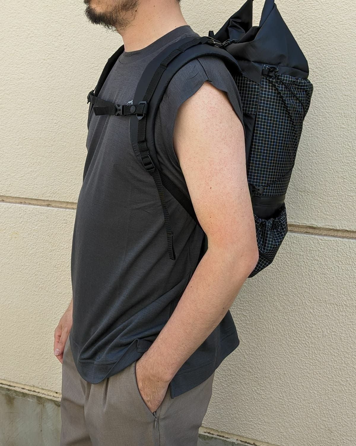 BLACK BRICK / Hybrid Merino Cover Sleeveless【B】｜ブラック