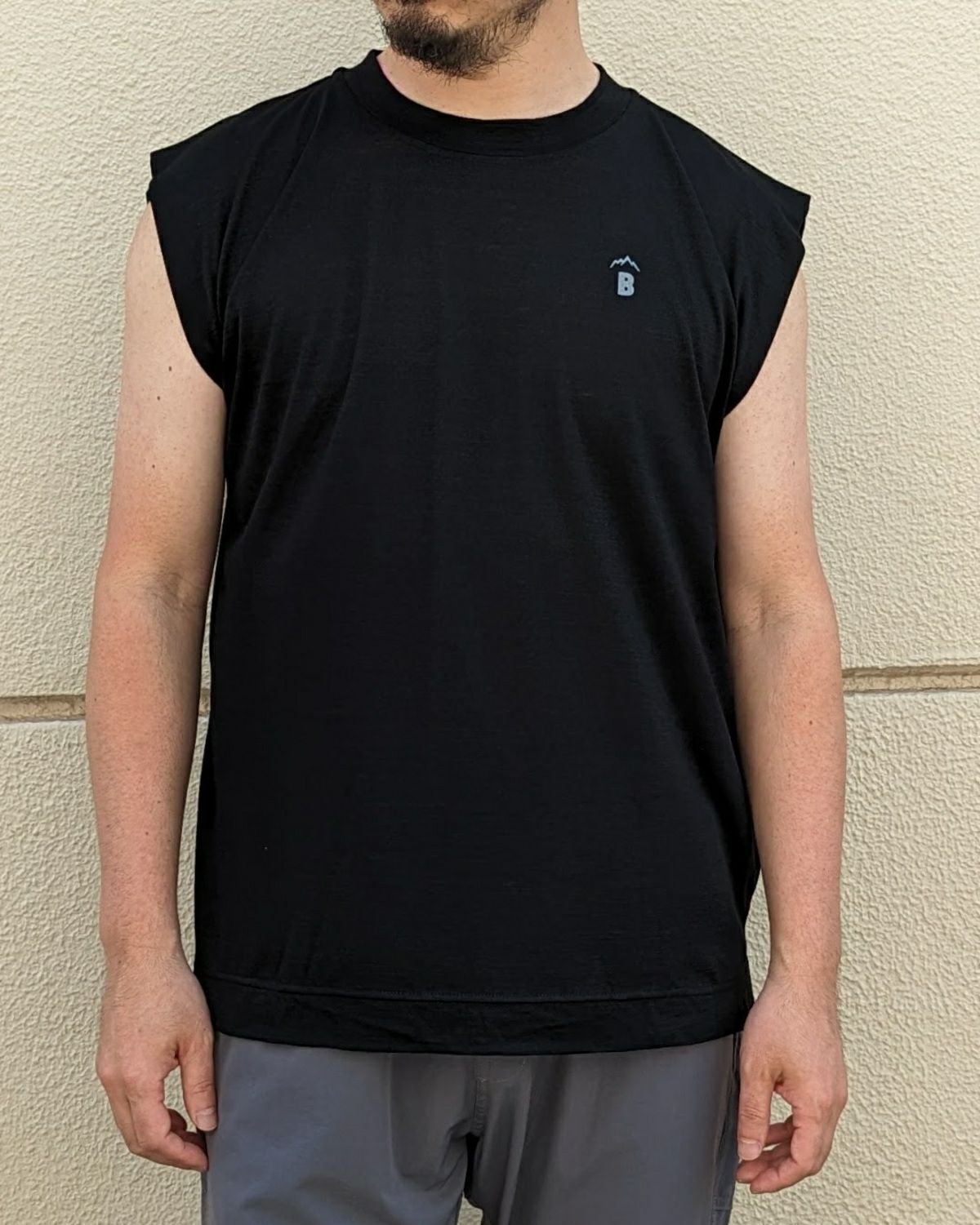 BLACK BRICK / Hybrid Merino Cover Sleeveless【B】｜ブラック
