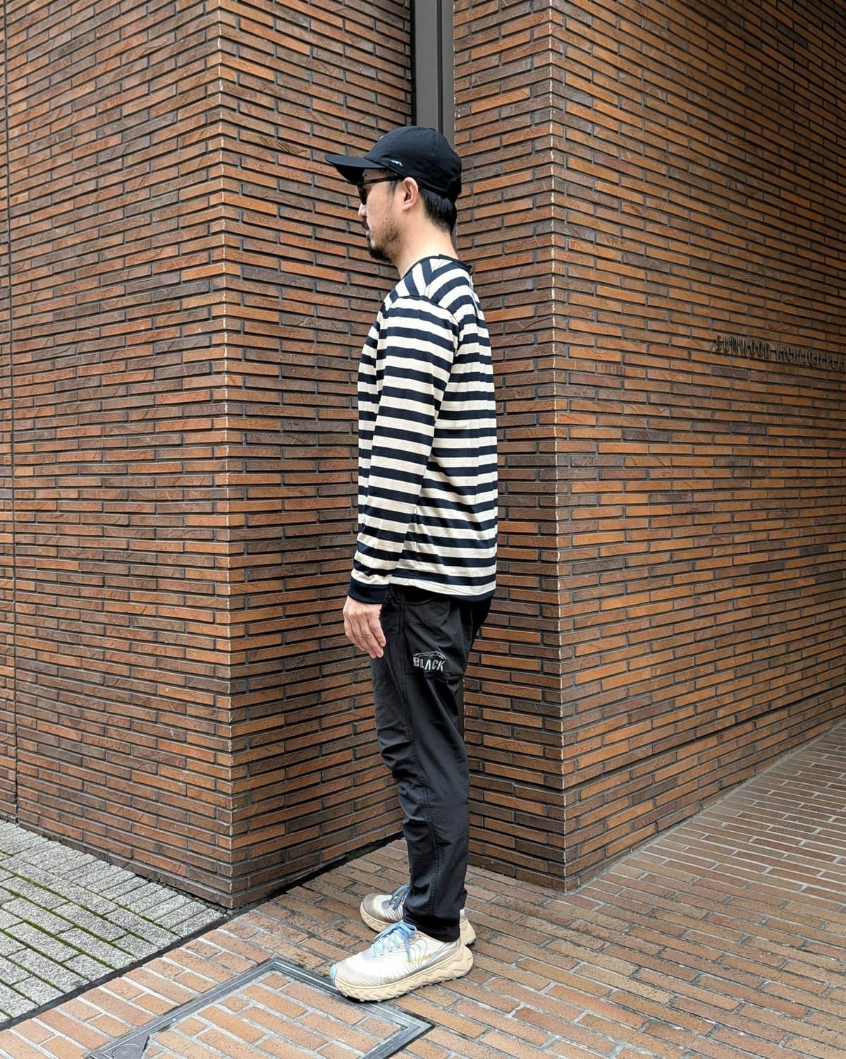 BLACK BRICK / Hybrid Merino Border L/S【B】｜ブラックブリックの