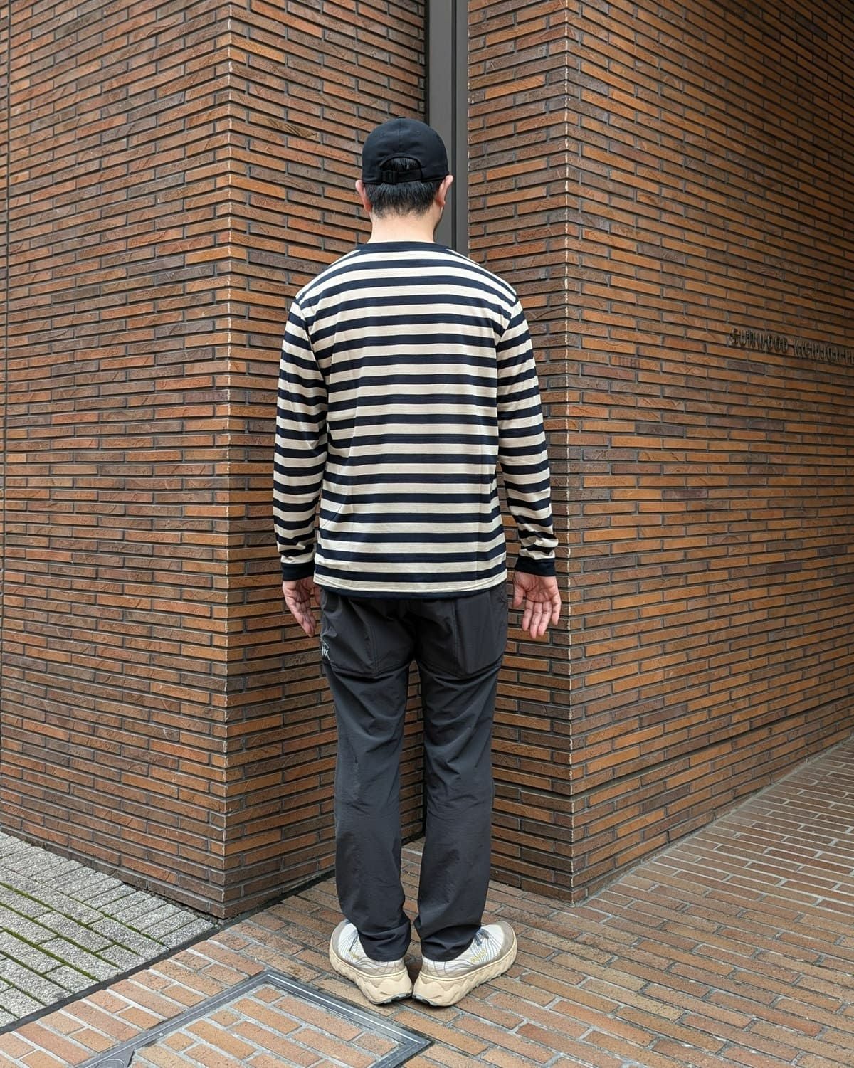 BLACK BRICK / Hybrid Merino Border L/S【B】｜ブラックブリックの