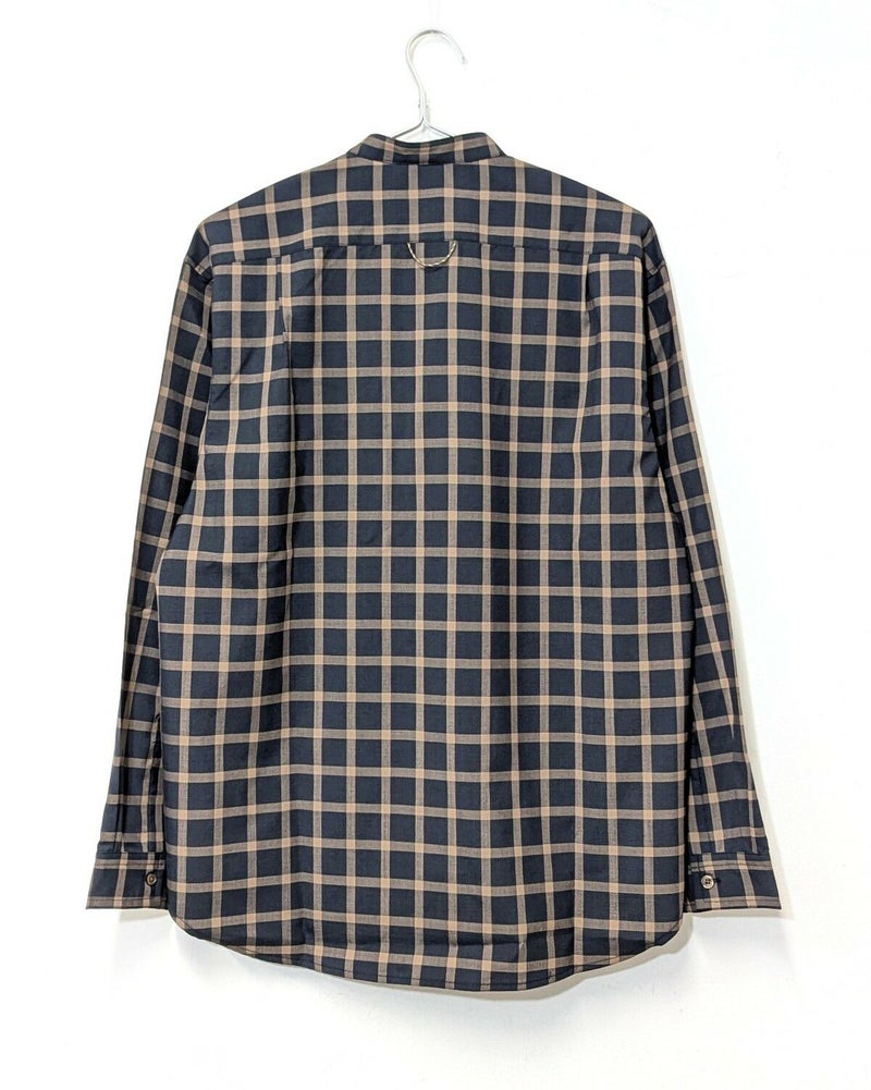 BLACK BRICK / Hybrid Merino Band Collar Shirt｜ブラックブリックの 