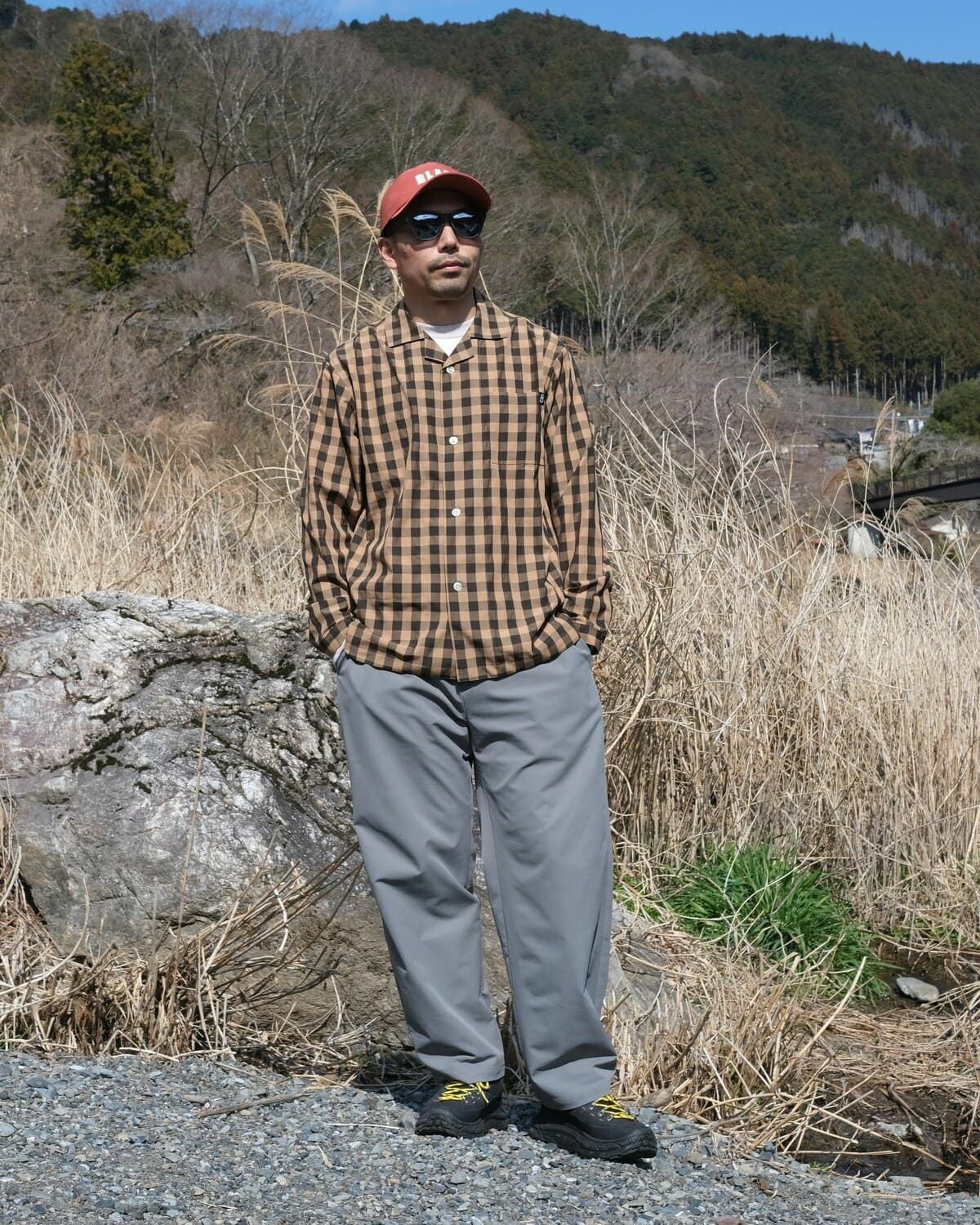 BLACK BRICK / Open Collar Dry Shirt｜ブラックブリックの通販