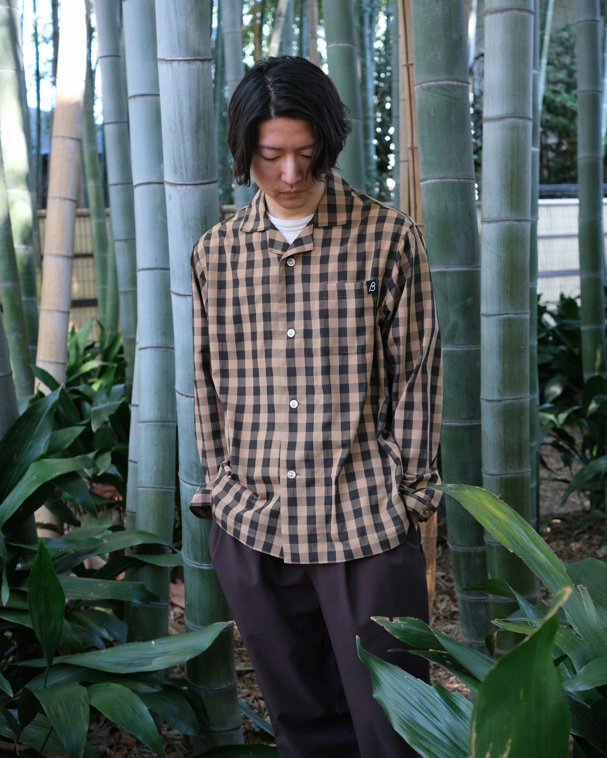 BLACK BRICK / Open Collar Dry Shirt｜ブラックブリックの通販