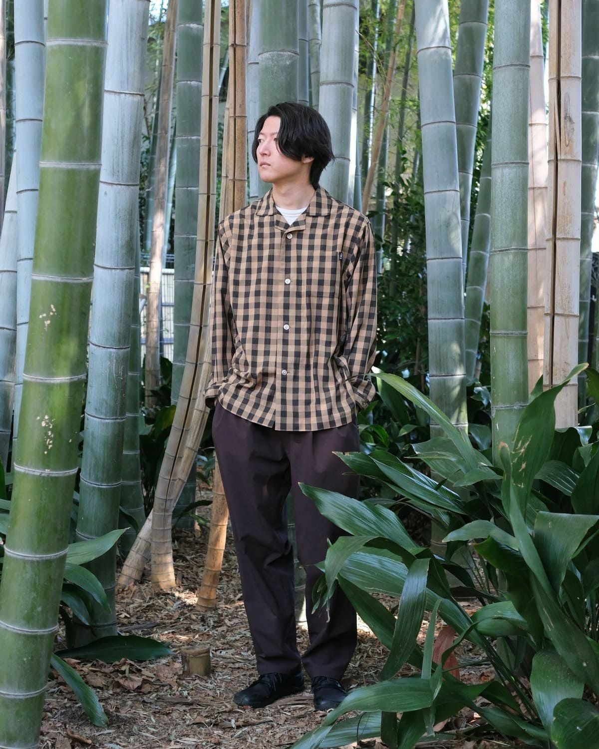 BLACK BRICK / Open Collar Dry Shirt｜ブラックブリックの通販