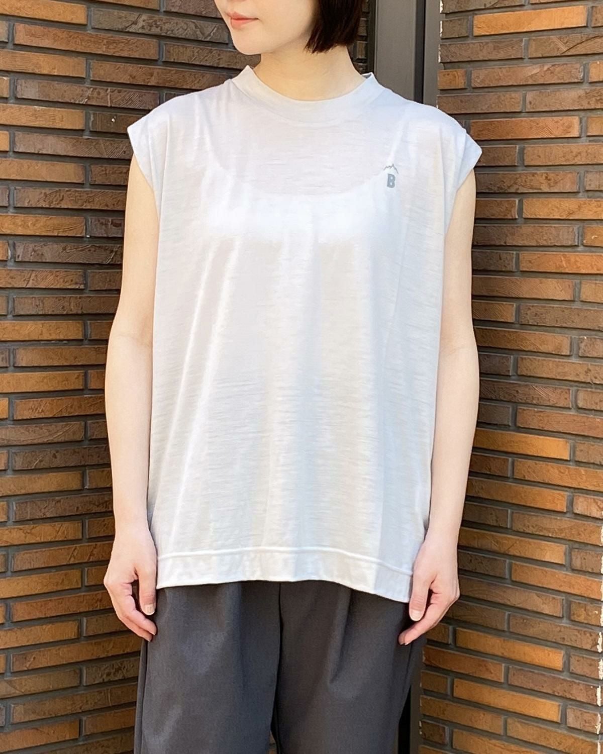 BLACK BRICK / Hybrid Merino Cover SleevelessHybrid ｜ブラック