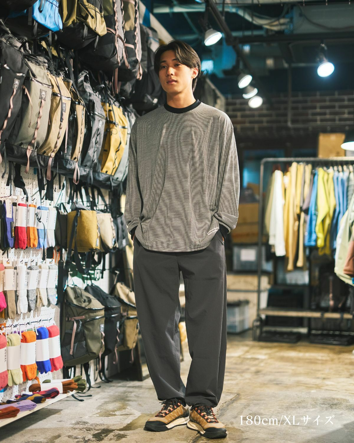 BLACK BRICK / Comfort Merino Border L/S Tee｜ブラックブリックの