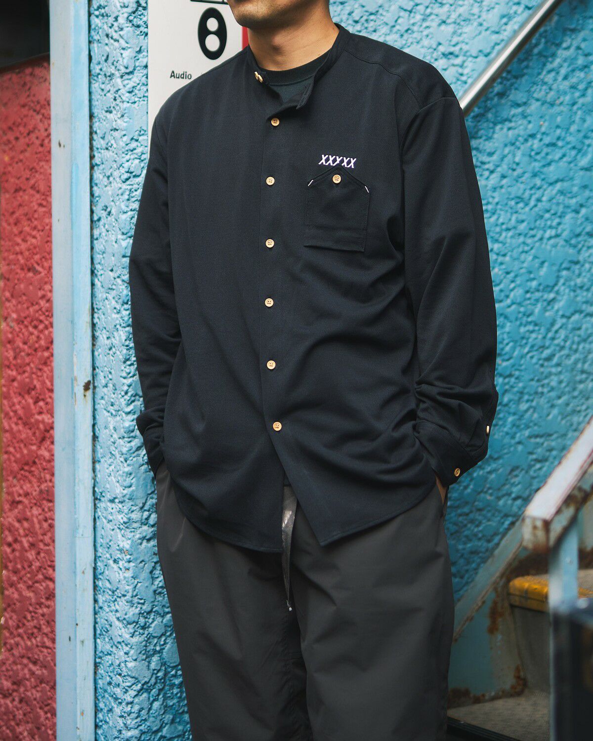 XXXXXSENSE / X TECH WASHI BAND COLLAR SHIRT｜エックスセンスの通販