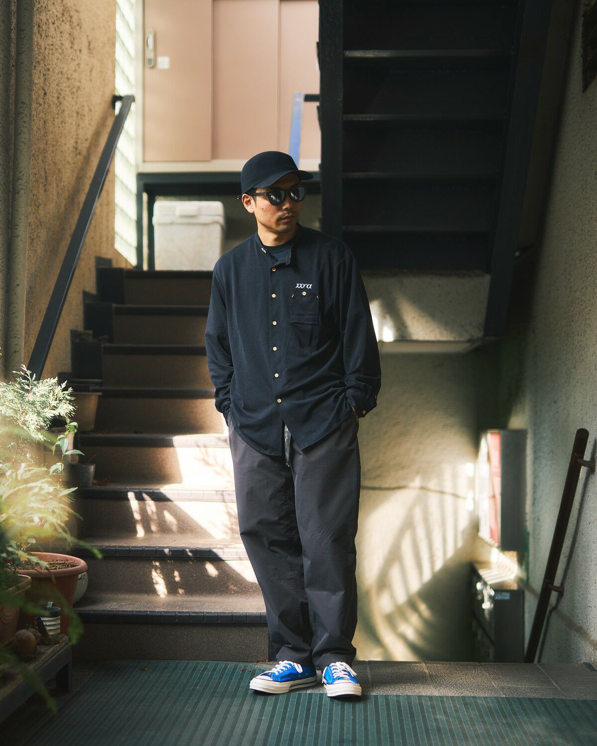 XXXXXSENSE / X TECH WASHI BAND COLLAR SHIRT｜エックスセンスの通販