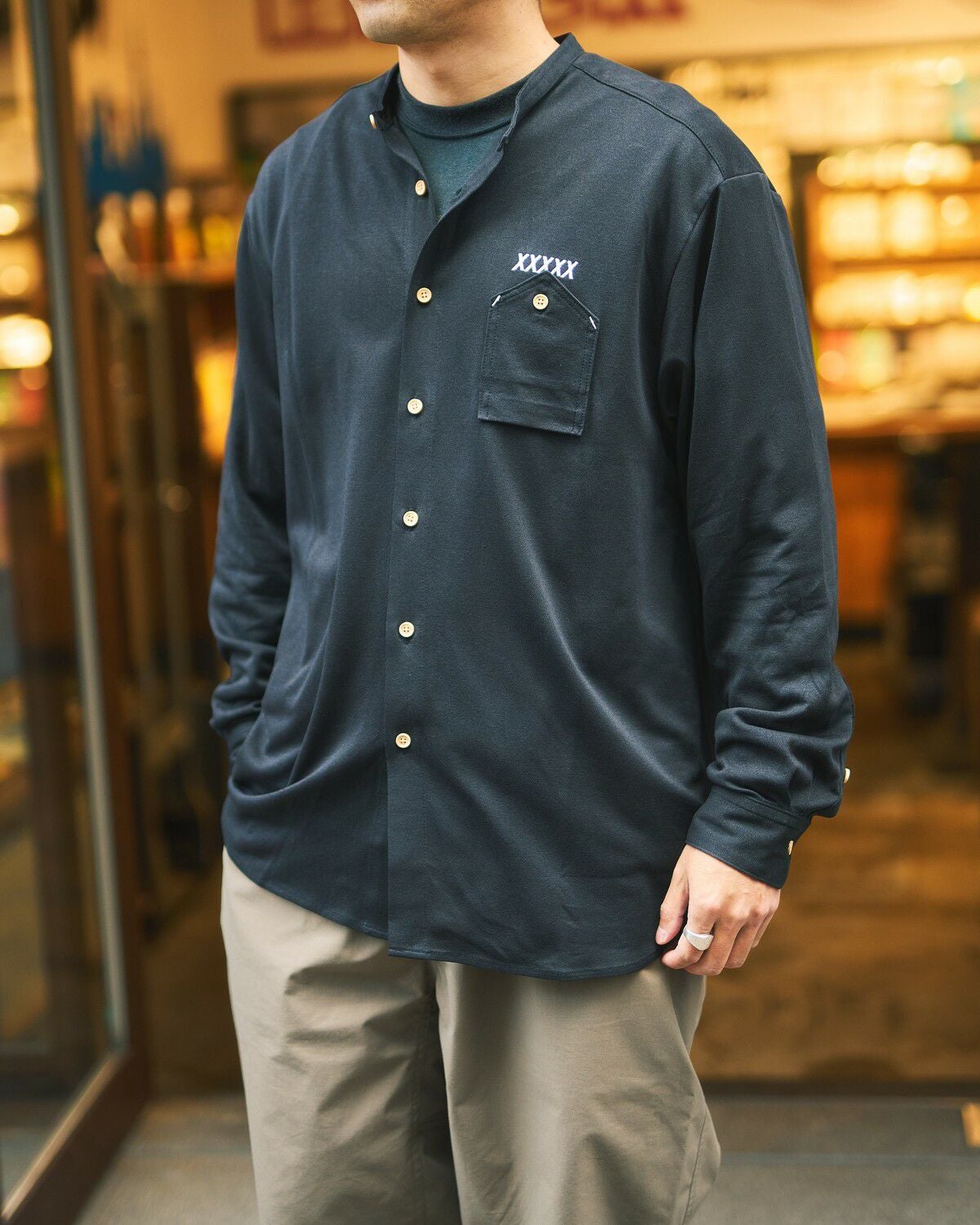 XXXXXSENSE / X TECH WASHI BAND COLLAR SHIRT｜エックスセンスの通販