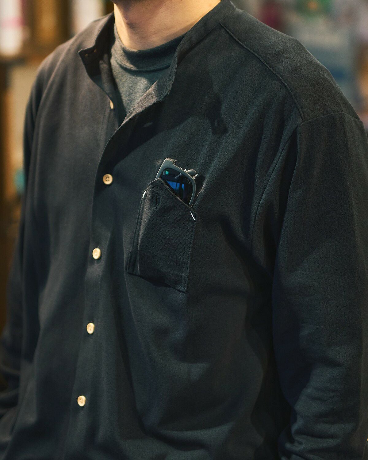 XXXXXSENSE / X TECH WASHI BAND COLLAR SHIRT｜エックスセンスの通販