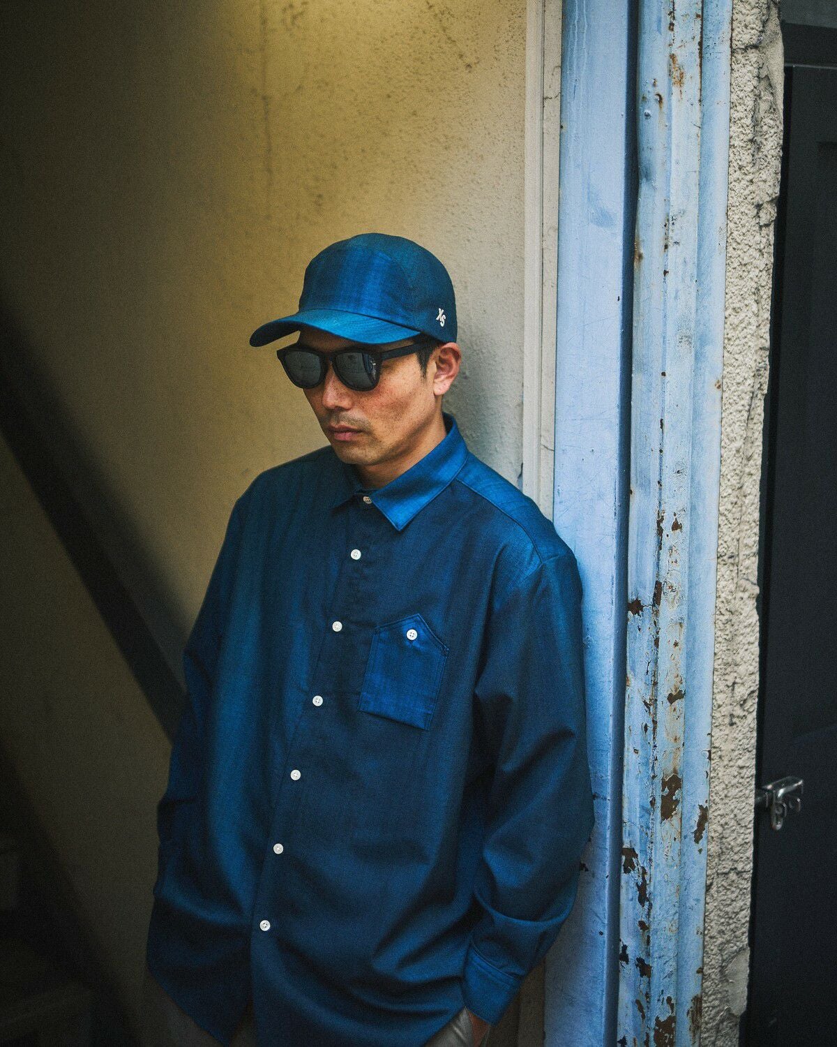 XXXXXSENSE / URBAN DYEING RIP MERINO WOOL SHIRT｜エックスセンスの