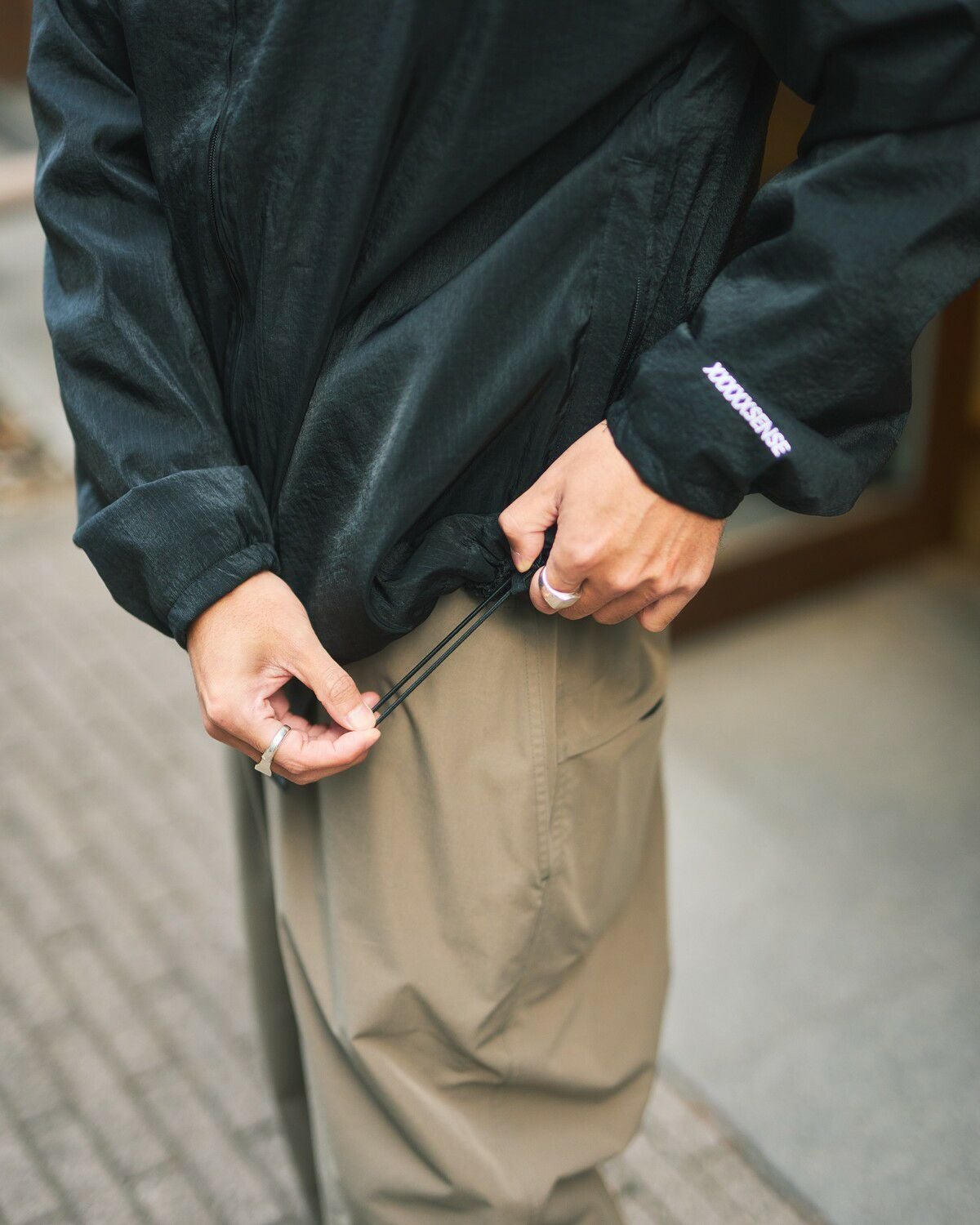 XXXXXSENSE / SHINY RIP TRACK JACKET｜エックスセンスの通販 - BLACK