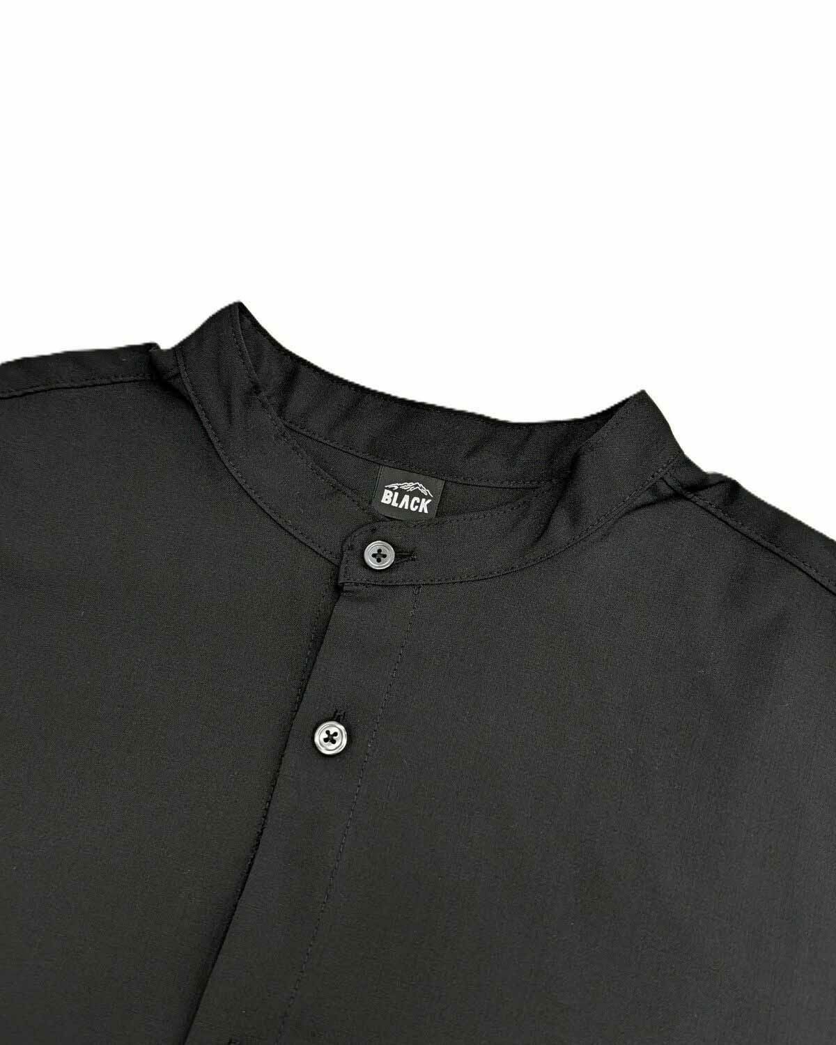 BLACK BRICK / Tech Merino Band Collar Shirt｜ブラックブリックの