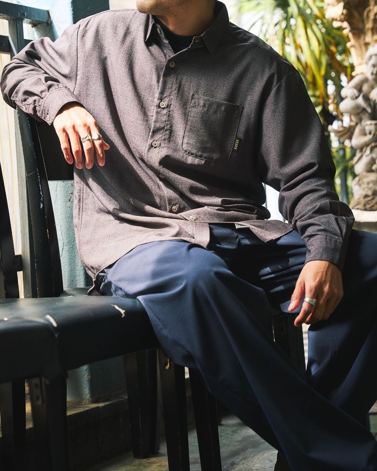 XXXXXSENSE / URBAN DYEING ULTIMATE LIGHT MERINO WOOL SHIRT