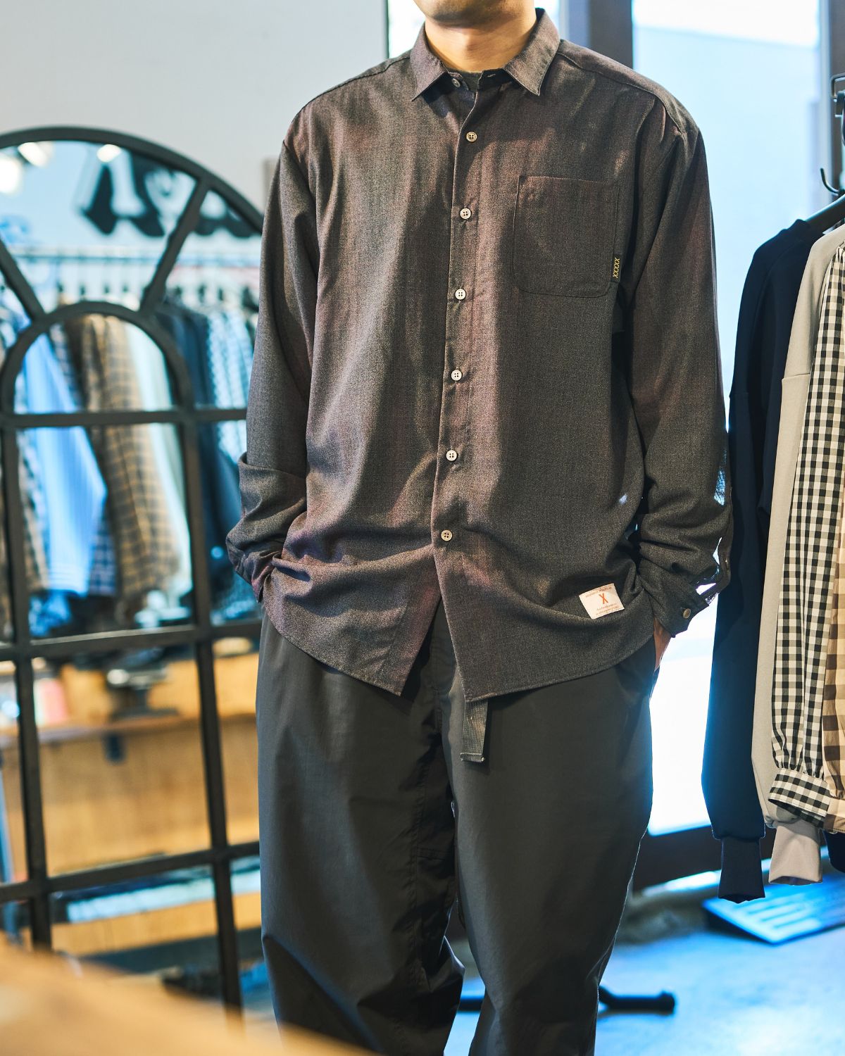 XXXXXSENSE / URBAN DYEING ULTIMATE LIGHT MERINO WOOL SHIRT