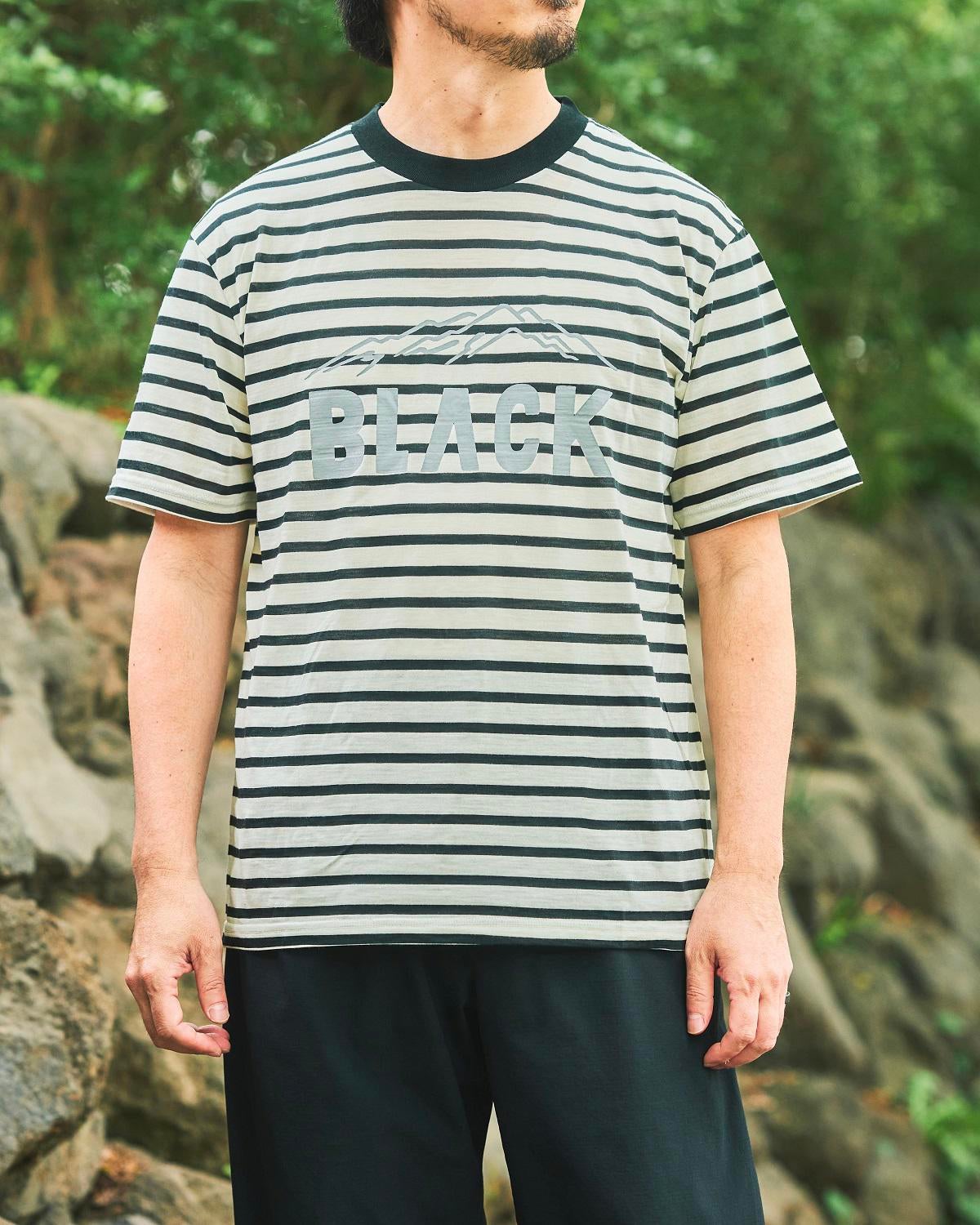 BLACK BRICK ORIGINALS / Hybrid Merino Border Tee|ブラックブリック BLACK BRICK ORIGINALS / Hybrid Merino Border Tee|ブラックブリック