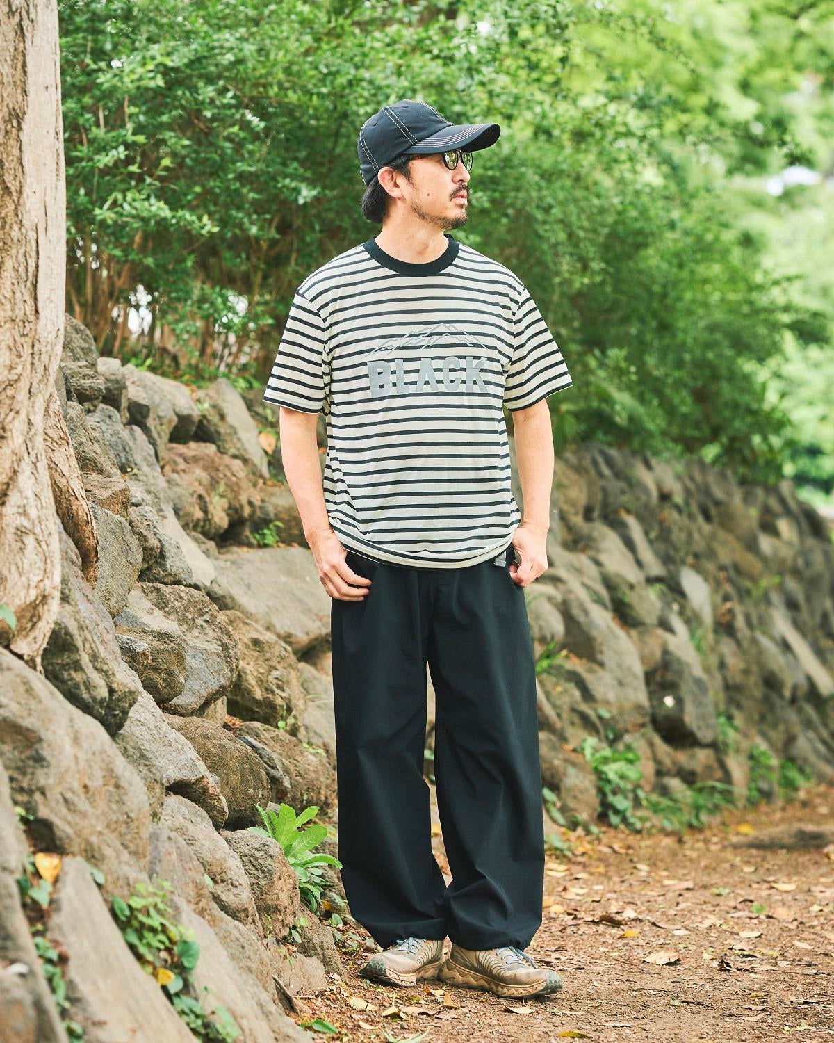 BLACK BRICK ORIGINALS / Hybrid Merino Border Tee｜ブラックブリック
