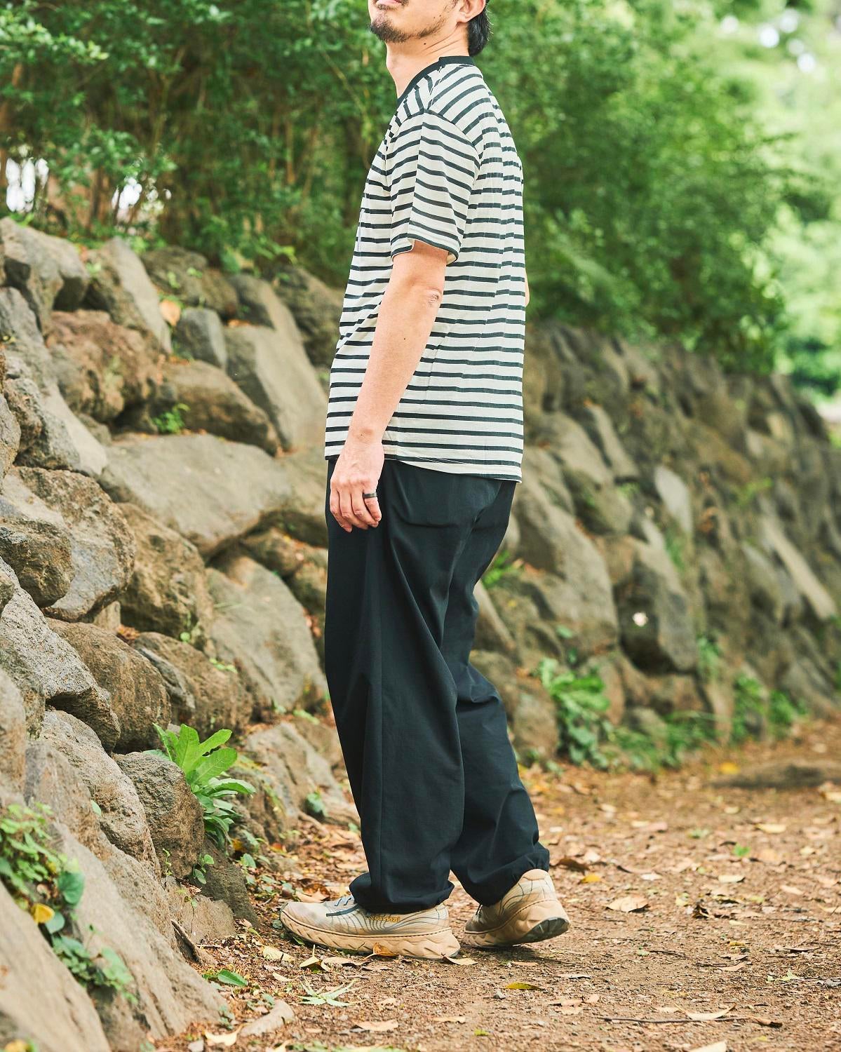 BLACK BRICK ORIGINALS / Hybrid Merino Border Tee｜ブラックブリック