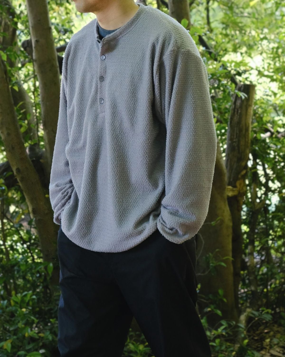 ANCBRACE / Alpha Over Henley Neck 90｜アンクブレイスの通販 - BLACK