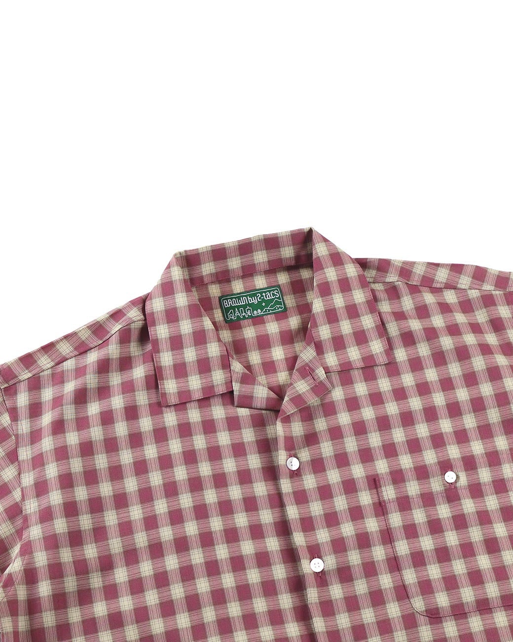 BROWN by 2-tacs / B35-S004 Open collar｜ブラウン バイ ツータックス