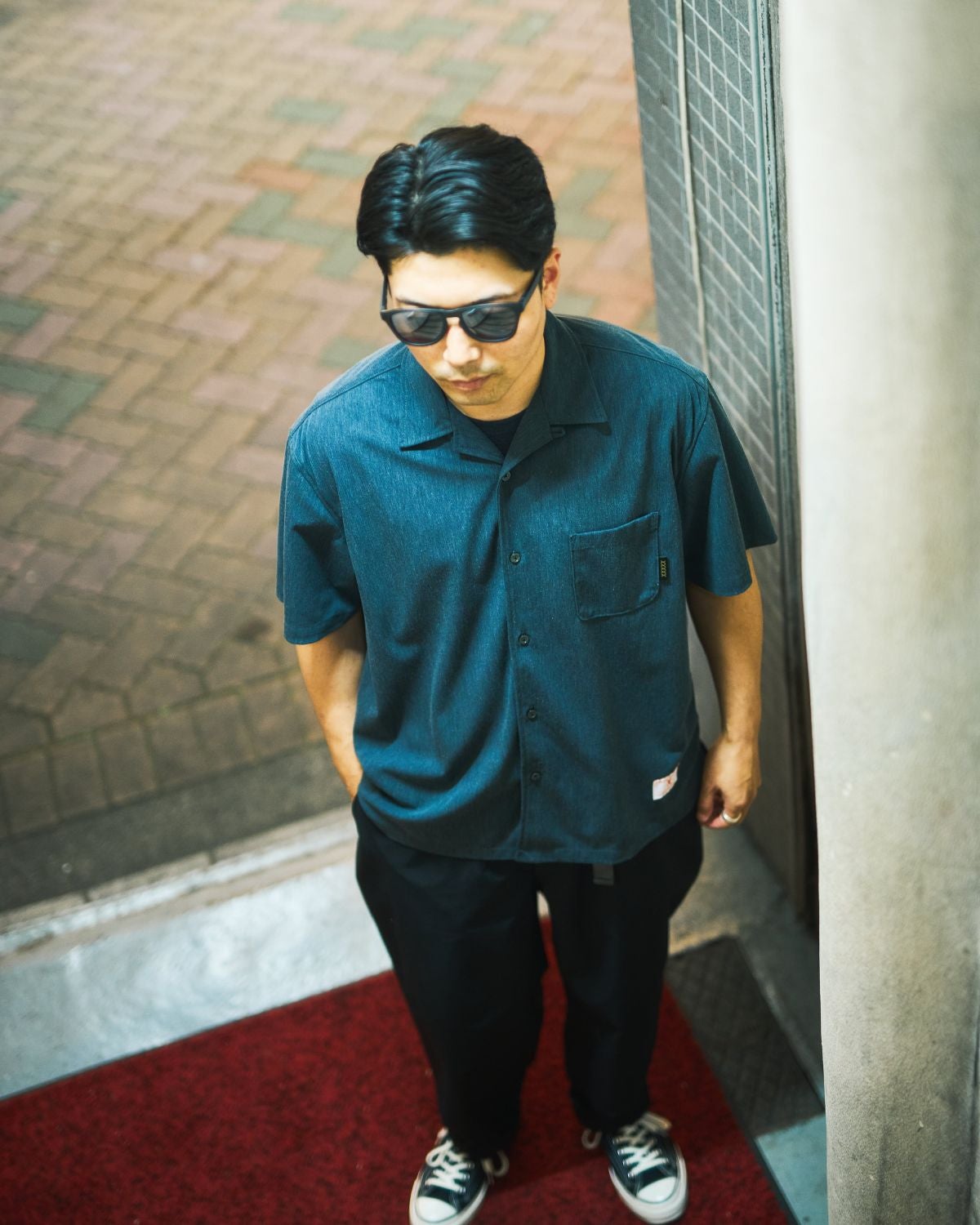 XXXXXSENSE / VINTAGE DRY OPEN COLLAR SHIRT｜エックスセンスの通販