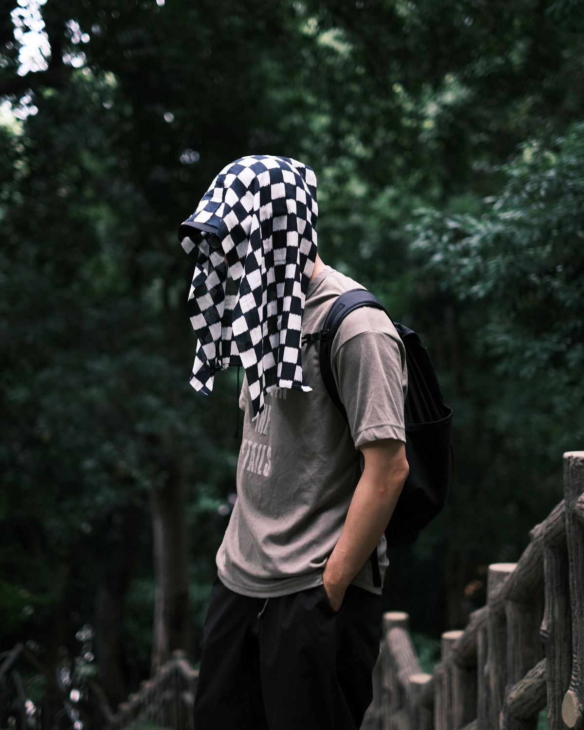 XXXXXSENSE / TENUGUI TOWEL 注染 市松｜エックスセンスの通販 - BLACK