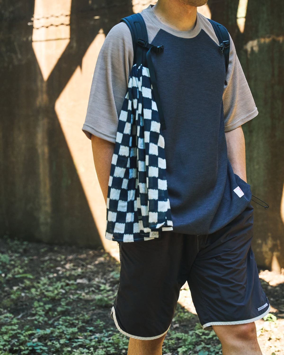 XXXXXSENSE / TENUGUI TOWEL 注染 市松｜エックスセンスの通販 - BLACK